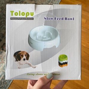 Slow feed pet bowl